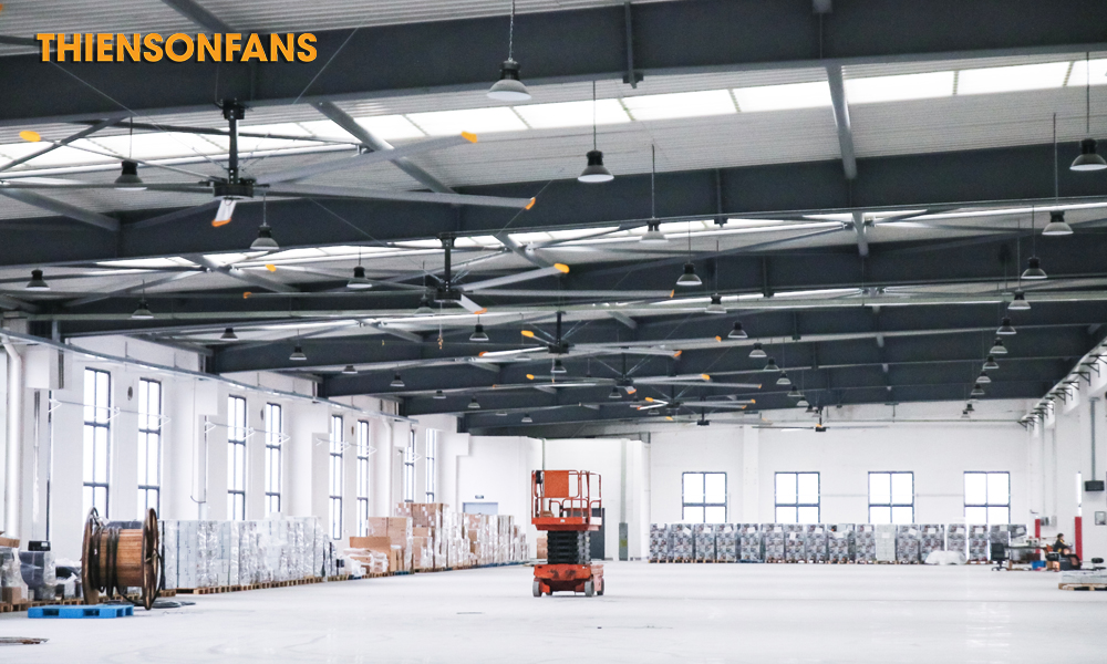 Giải pháp mà Quạt trần công nghiệp Zephyrus HVLS-D6AAA61 mang lại