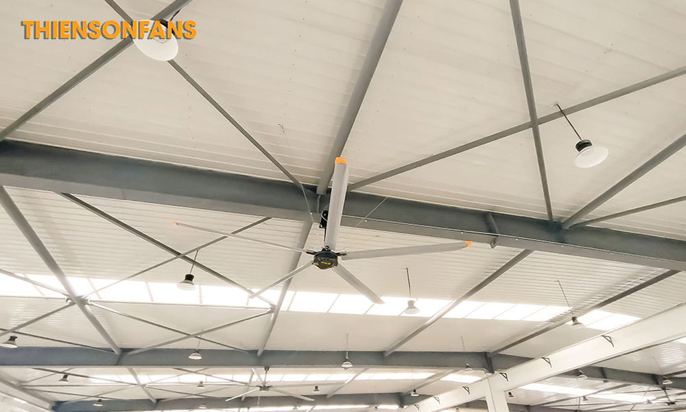 Quạt trần công nghiệp Zephyrus HVLS-D6AAA49 1 Thiết kế nổi bật của Quạt trần công nghiệp Zephyrus HVLS-D6AAA49