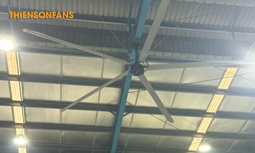 Quạt trần công nghiệp Zephyrus HVLS-D6AAA61 12 Lắp đặt quạt tại nhà máy thép Seico - Hải Dương